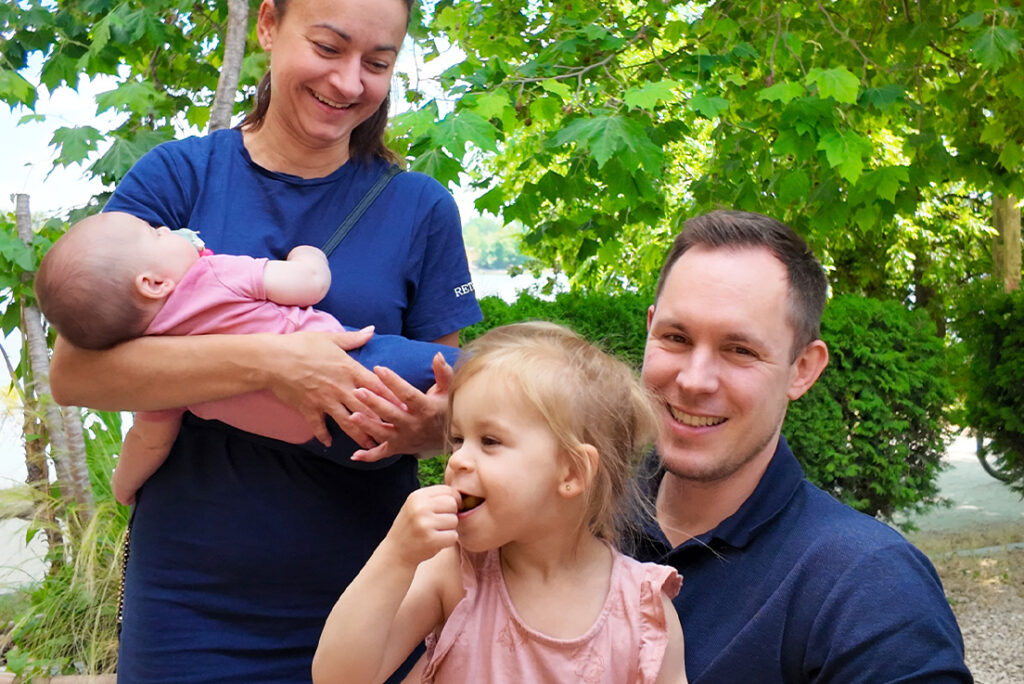 Család az Evezős Sörkertben